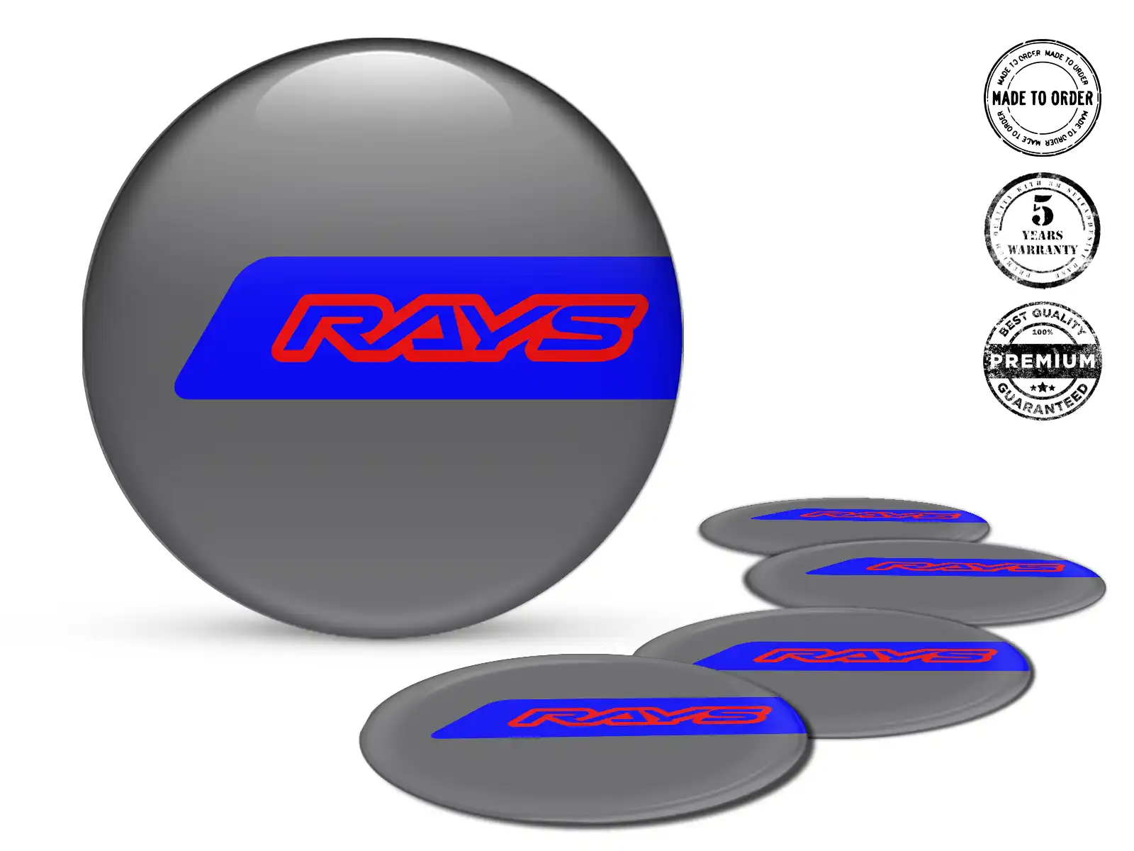 Rays Emblemas de Rueda Estilo Etiquetas de Cúpula Alta Calidad
